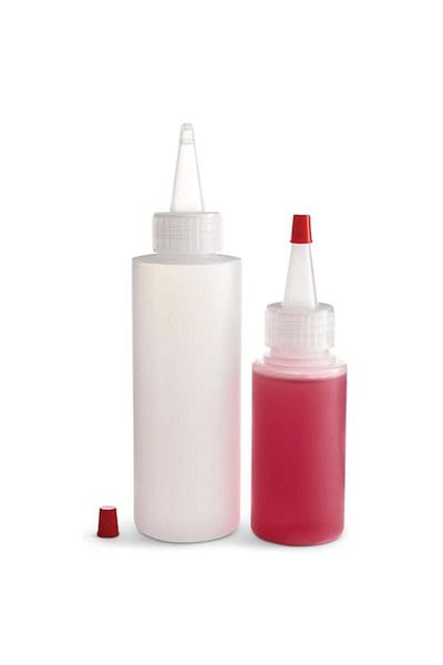 dalip Set 2 Sticle Dispenser pentru Decorarea Prajiturilor, Dalip, 120 ml si 60 ml, Material Plastic, Tran