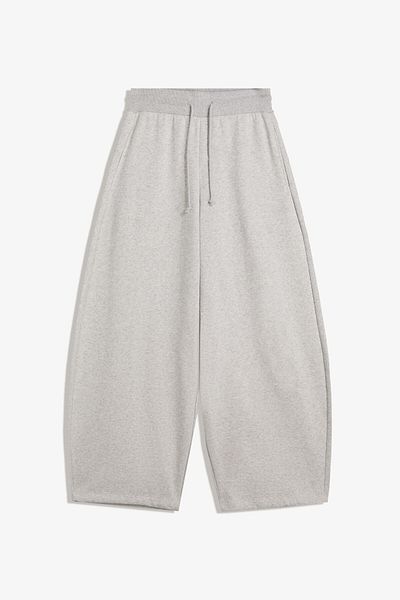 Bershka Plush barrel trousers