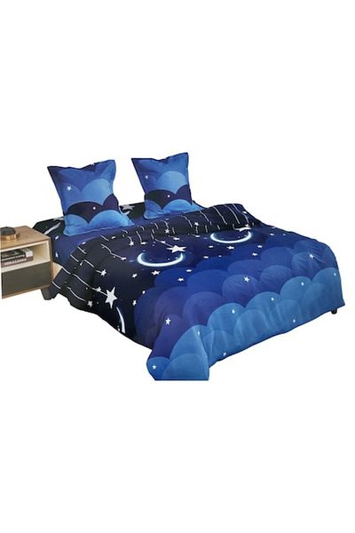 OEM Double Bed Linen Set, 4 Pieces, Cotton, C18