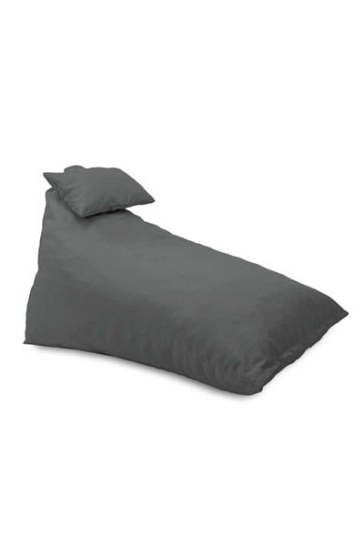 Pufrelax Puff armchair, Kudos, cushion included, waterproof material, Dark gray