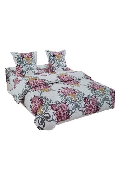 OEM Double Bed Sheets Set 4 Pieces Cotton: 200x230cm, 180x230, 2 Pillowcases 75x75cm