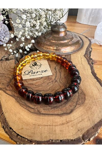 parze doğaltaş Drop Amber Adult Bracelet