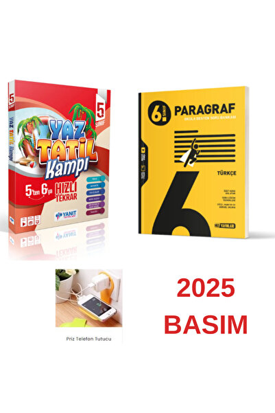 Limit Yayınları YANIT 5.YAZ TATİL KİTABI + HIZ 6.SINIF PARAGRAF SET PRİZ TUTU...