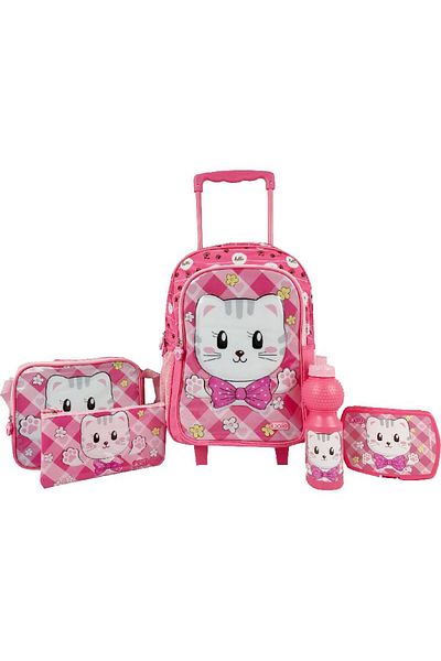 Roco Cat 5-in-1 Value Set Trolley Bag with Accessories – 17 Inch School Travel Set