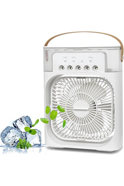 OEM Mini desk fan air conditioner with silent water mist, portable for home, office, camping