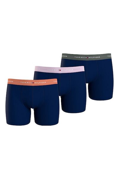 Tommy Hilfiger , Set of boxers with logo waistband - 3 pairs, Indigo, M