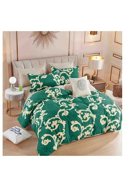 OEM Elegant Double Bed Linen Set of 6 Pieces, Fine Cotton