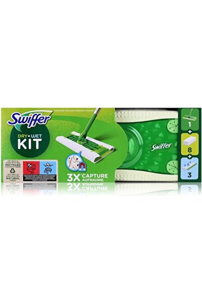 Swiffer Mop Swiffer, Starter Set, 1 Mop, 16 Dry Cloths, 8 Wet Cloths
