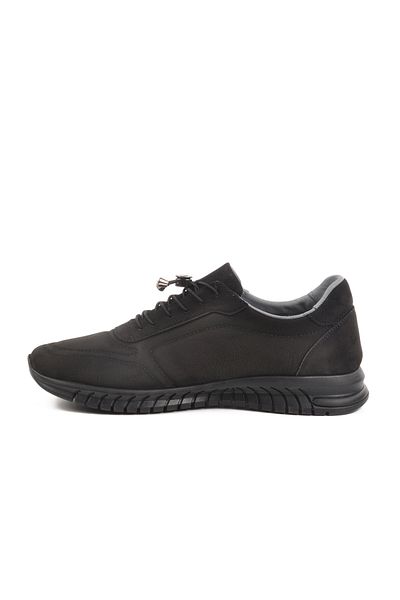 Pierre Cardin Black Nubuck Genuine Leather Men's Casual Shoes 43255-1 m