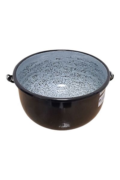OEM Ceaun cu Maner Marmorat, Negru, Calitatea 1, 22 cm, 4.5 l