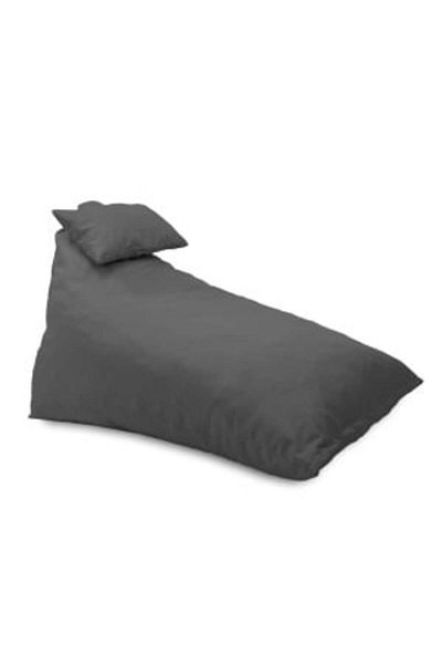 Pufrelax Fotoliu puf, Kudos, perna inclusa, material impermeabil, Gri