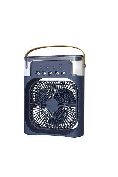 zola Mini ventilator portabil Zola, răcitor de aer 3 în 1, umidificator, purificator, fundal RGB, 7 moduri de iluminare, apă