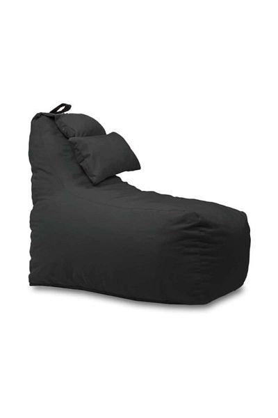 Pufrelax Fotoliu puf, Miraggio, perna inclusa, material impermeabil, Gri inchis