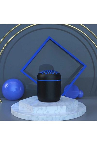 JSJZ Mini portable speaker with blue LED lights