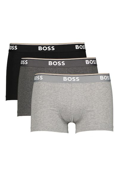 BOSS Set boxer cu bandă cu logo - 3 perechi, negru, gri melanj, 2XL