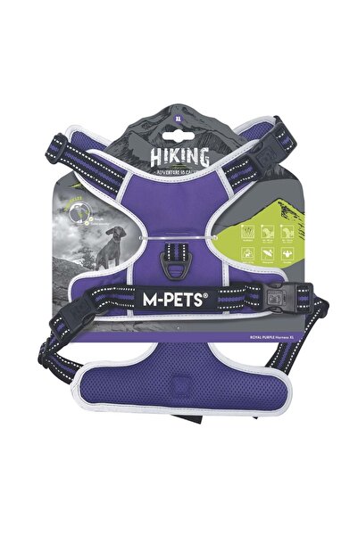 M-PETS Hiking Reflective Soft Backpack Purple (XL)