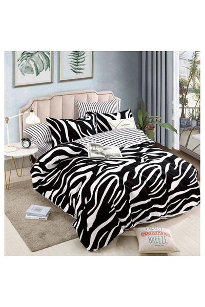 OEM Lenjerie pat Elegant pat dublu din 6 PIESE, Bumbac Finet