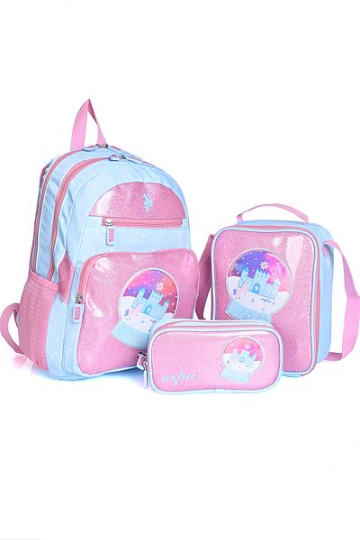 U.S. Polo Assn. S.U.A. Polo Assn. Plcan25024 Set de 3 rucsacuri școlare
