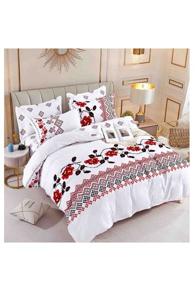 OEM Elegant single bed linen for 1 person in 4 PIECES, Fine Cotton