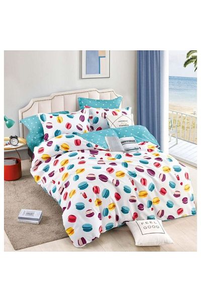 OEM Lenjerie pat Elegant pat dublu din 6 PIESE, Bumbac Finet