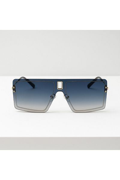 Toz Vintage Zarune Black Gradient Vintage & Retro Unisex Sunglasses
