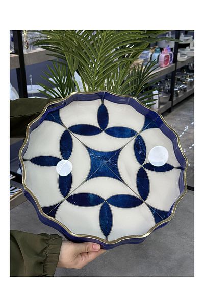 Doğudeko Luxury Round Inner Glass Tray