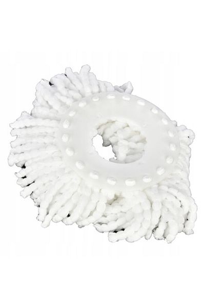 Prymus AGD Rotating Mop Refill, Prymus AGD, Microfiber/Plastic, 13.5 cm, White