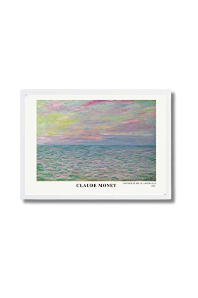 Tablo Center Claude Monet | Çerçeveli MDF Sanat Tablosu | Modern Ev Ofis Dekorasyonu |