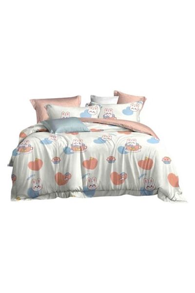 OEM Elegant Single Bedding Set for 1 Person, 4 Pieces, Cotton Finet, Multicolor