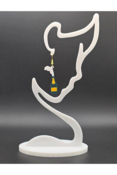 Minikbahcem أقراط أنيقة على شكل زينة - حامل مجوهرات أنيق على شكل وجه