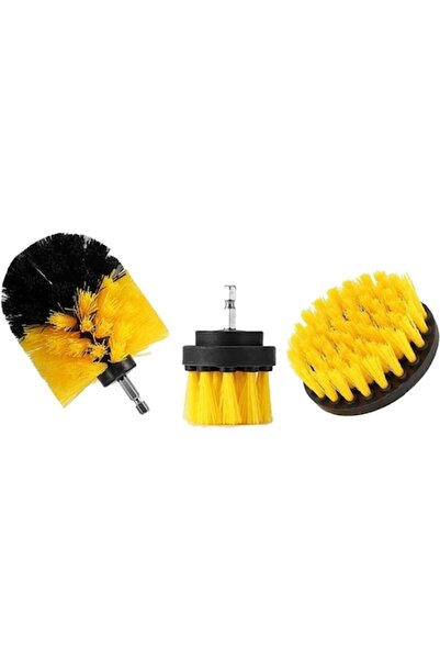 longziming Set 3 Cleaning Brushes, Longziming, Multifunctional, Yellow/Black