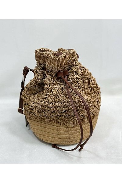 RAMAZAN YARDIMCI BAG COLLECTİON Wicker Shoulder Bag