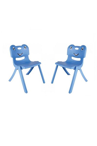 OEM Set 2 scaune pentru copii, albastru, 27cm