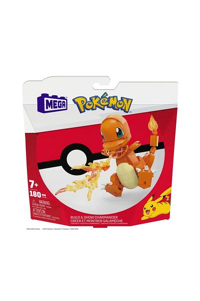 mattel Figurina de asamblat Mega Bloks Construcx Pokemon Charmander 180 piese