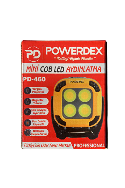 powerdex PD‑460 COB Mini Şarjlı Kamp Lambası – Manyetik Anahtarlık Işıldak