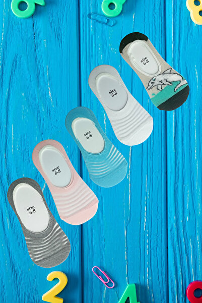 İbrahim Berk 5 أزواج من جوارب الباليه الصيفية الرقيقة الملونة للفتيات