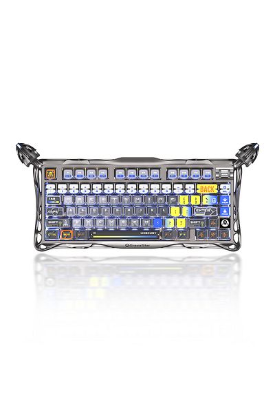 Gravastar لوحة مفاتيح الألعاب الميكانيكية اللاسلكية Mercury K1 Pro 75%