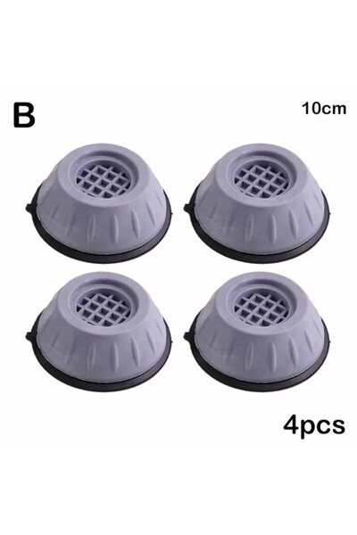 OEM Anti-Vibration Support for Washing Machines, Set of 4, Sizes S and L, Durable Material, 2.5 Ton Load