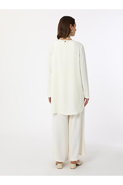 Refka Aerobin Basic Tunik&Pantolon İkili Takım - Off white -