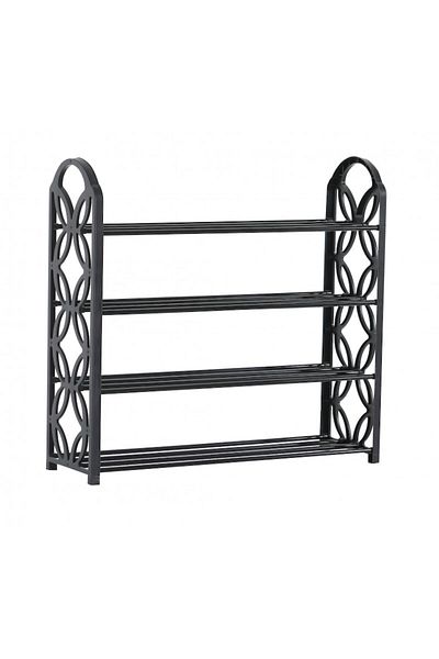 OEM Shoe rack with 4 shelves, metal and plastic, 62.50 x 21 x 60 cm, Grunberg RF43
