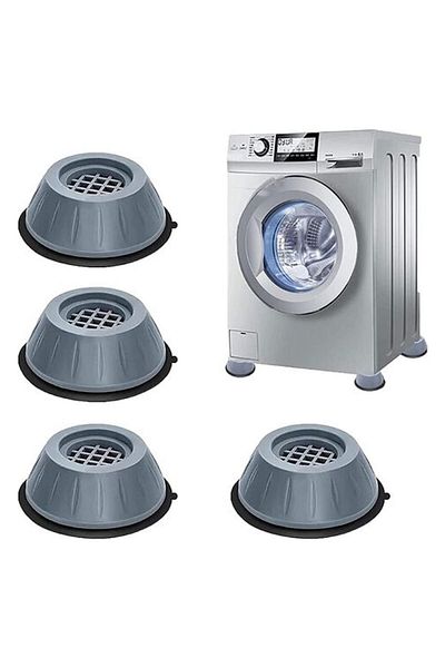Jormftte Set 4 tampoane antivibrații, Jormftte, antiderapante, Acaju închis, 30 cm