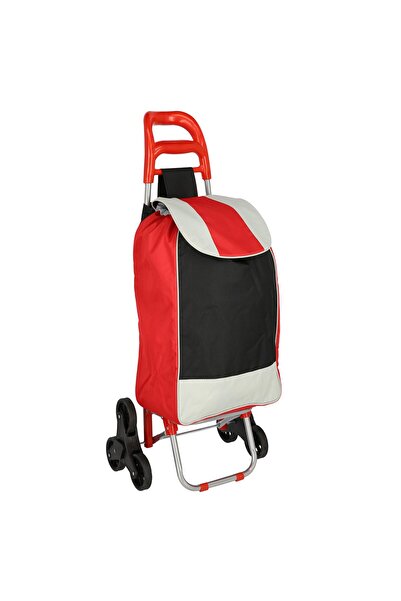 OEM Foldable Shopping Cart BF209, Grunberg with 6 Wheels Red/Black