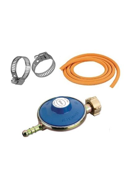 Zilan Pachet - Regulator butelie gaz + furtun de gaz de 3 metri + 2 cleme furtun