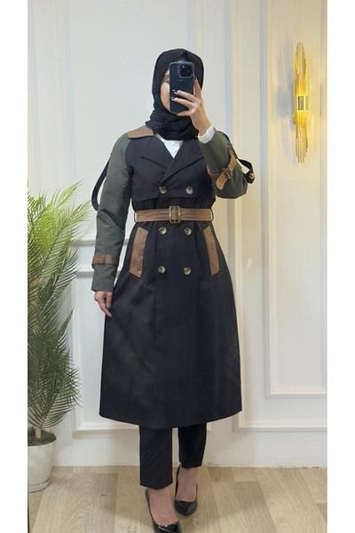 Tebrikler tekstil Women's Summer Fashionable and New Trench Coat Model M9064