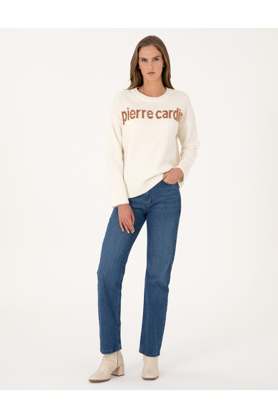 Pierre Cardin Ecru Regular Fit Sweater 50310904-Vr019