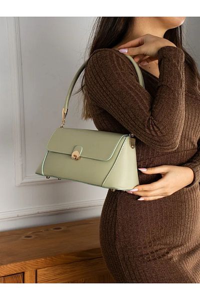 Rivina Women's Gold Detailed Covered Hand and Shoulder Bag
