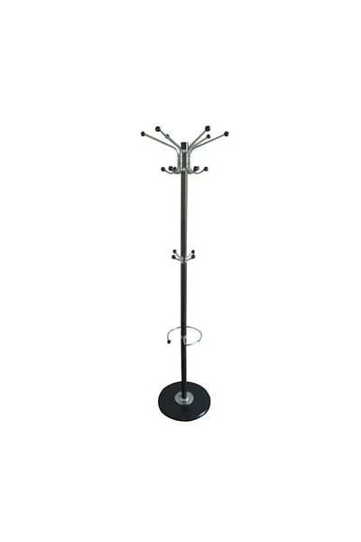 JHT Cuier tip pom pentru haine, Kopenpal, Negru, Metal, 178 cm