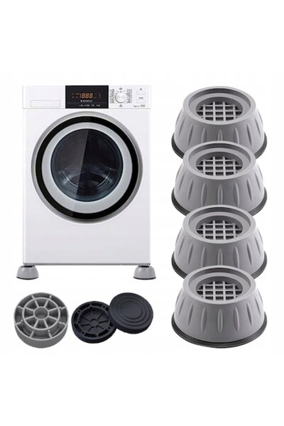 OEM Set 4 anti-vibration pads for washing machine, diameter 8.3cm, height 3.5cm, plastic