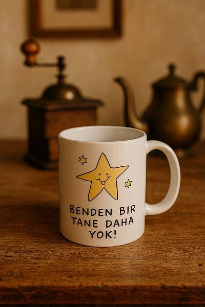 çokaş Motivational Sentence Text Print Porcelain Coffee Mug