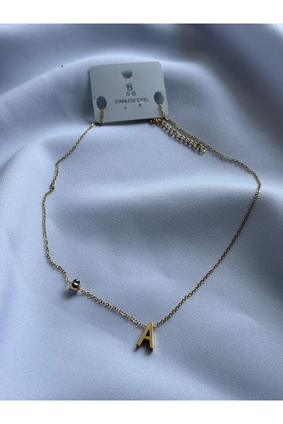 Bestofcase Letter Detailed Chain Necklace